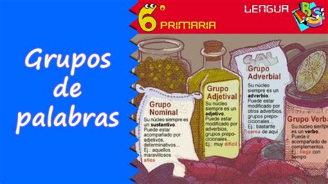 Grupo nominal adjetival y adverbial Lengua 6º Primaria YouTube