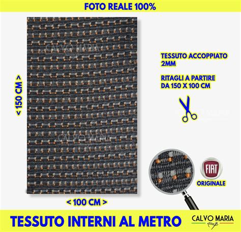 Tessuto Al Metro Originale Fiat Panda 169 Calvo Maria Group