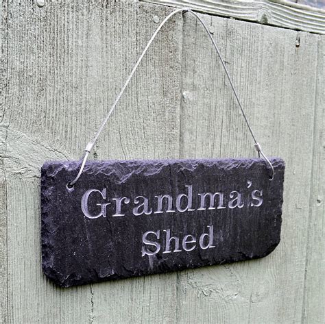 engraved slate grandma's garden sign by winning works | notonthehighstreet.com