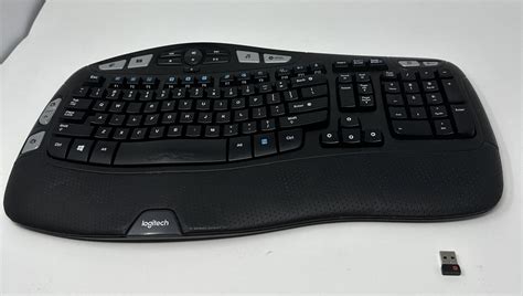Logitech K350 Black Wave Wireless Keyboard w/Unifying USB Receiver ...