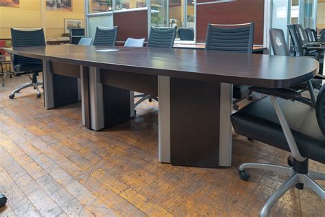 Artopex 12′ Espresso Laminate Conference Table • Peartree Office Furniture