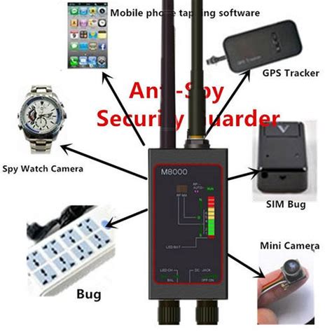 M8000 Многофункциональный детектор Anti-Spy Anti-Monitor, Anti-Tracker ...