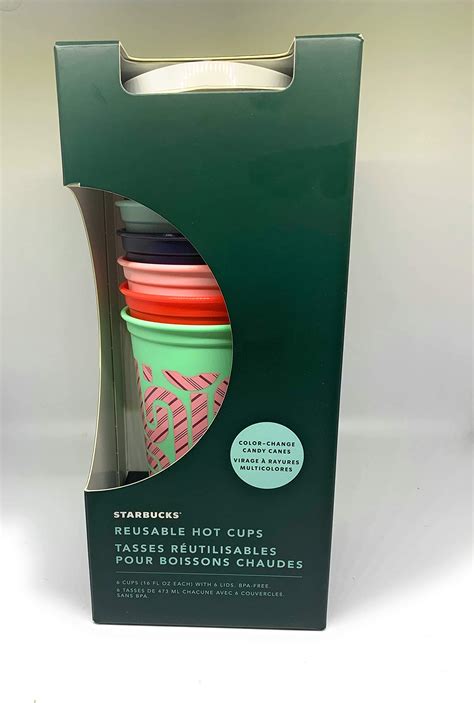 Amazon Starbucks Set Of Oz Reusable Hot Cups With Lid Tumblers Water Glasses