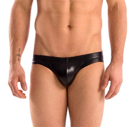 Gary Majdell Sport Mens Liquid Black Contour Pouch Bikini Swimsuit Size