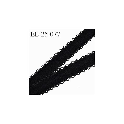 Elastique Mm Lingerie Haut De Gamme Couleur Noir Largeur Mm Mm De Picots De Chaque