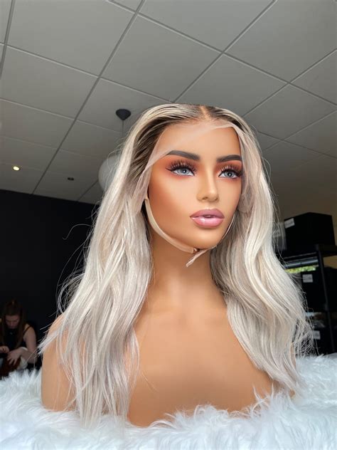 Coco Marshmallow Beige Blonde Lace Front Human Hair Wig With Bleached Knots And Pre Plucked