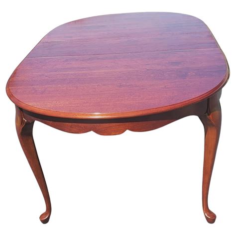 Pennsylvania House Solid Cherry Queen Anne Extention Dining Table For Sale At 1stdibs