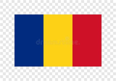 Romania National Flag Design On White Background Stock Vector