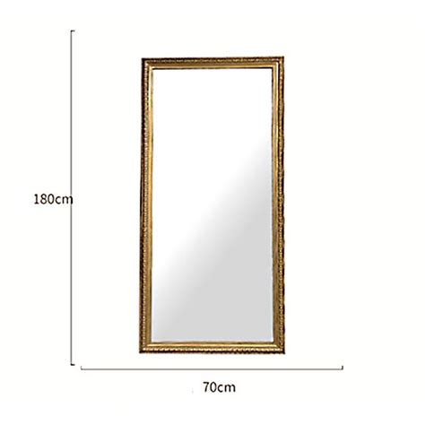 rectangular natural wood full length floor mirror charmydecor