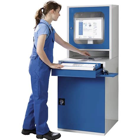 Armário Para Computador Eurokraft Pro Axlxp 1600 X 600 X 695 Mm 1
