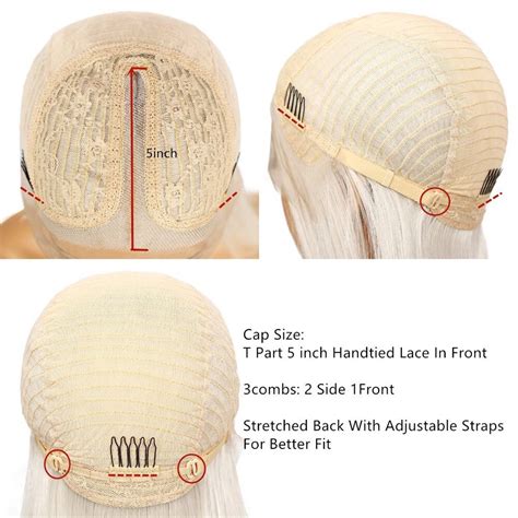 Skønhedsby lang lige sølv hvid farve blonde paryk Grandado