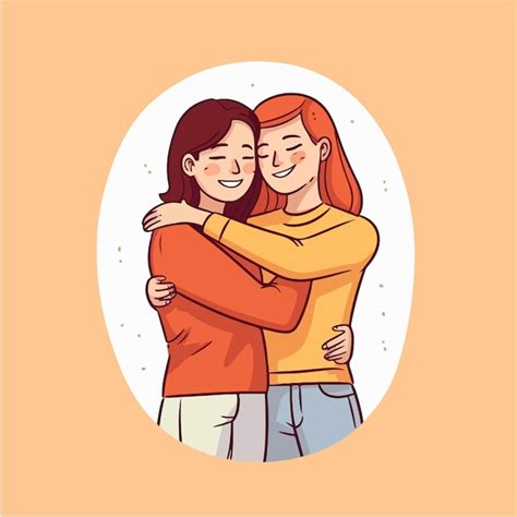 Pareja lesbiana siendo amorosa y feliz dos chicas gay besándose concepto de comunidad del