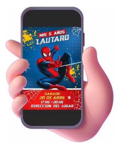 Invitación Digital Spider Man Premium en venta en Ixtapaluca Estado