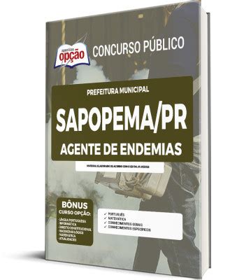 Apostila Prefeitura De Sapopema Pr Agente De Endemias