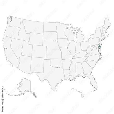 Delaware Map Map Of Delaware Map Usa Map Flag Stock Photo Adobe Stock
