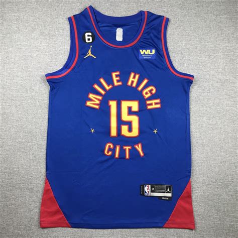 Camiseta Nikola Joki Denver Nuggets Azul City Edition