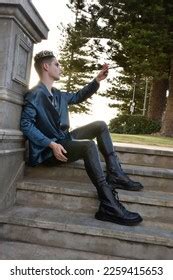 Portrait Handsome Brunette Male Model Wearing Stock Photo 2259415653 Shutterstock