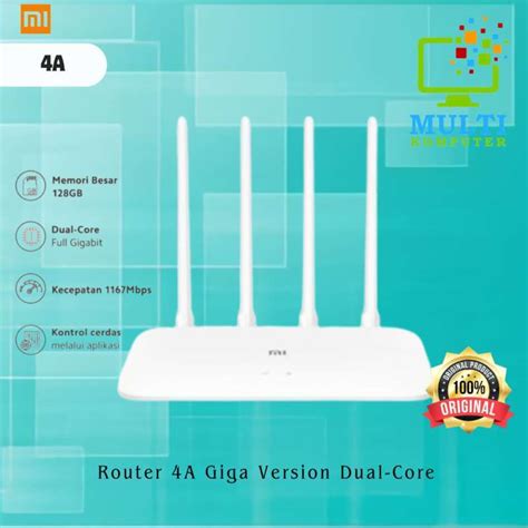 Jual Xiaomi Mi Router 4a Giga Version Dual Core Full Gigabit 4 Wireless