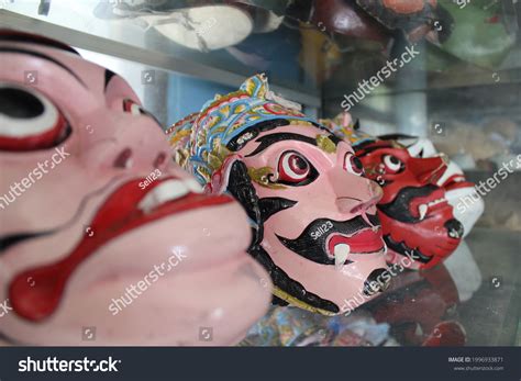 wayang topeng malang typical malang dance stock photo