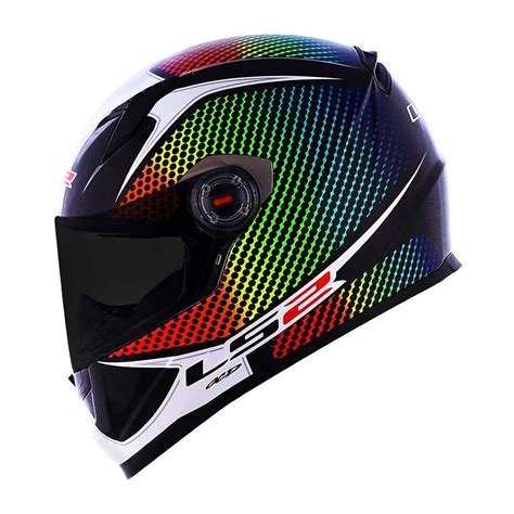 Capacete Ls Ff Classic Wardots Rainbow Shopee Brasil