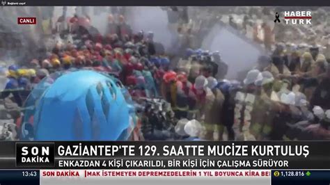 Haber on Twitter Depremin 129uncu saatinde Gaziantep te 5 kişilik