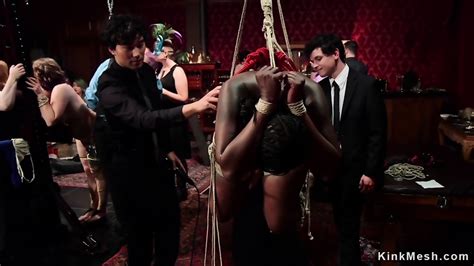 Brunette And Blonde Anal Orgy Party