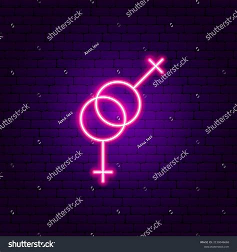 Lesbian Neon Sign Vector Illustration Two Stock Vector Royalty Free 2120046686 Shutterstock