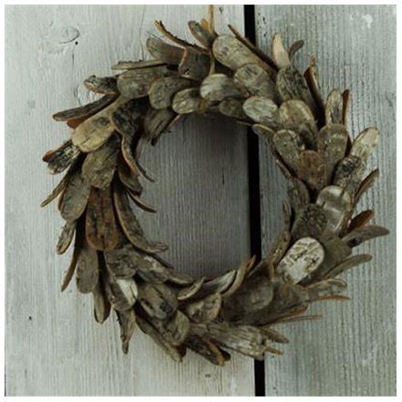 Birch Bark Christmas Wreath Small | 25989 | Christmas / Wreaths and ...