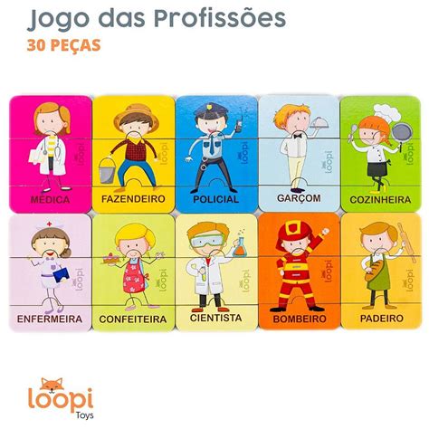 Jogo Das Profissões Para Imprimir