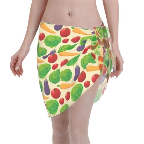 Adobk Vegetable Swimsuit Coverups For Women Beach Bikini Short Skirt For Swimwear Walmart