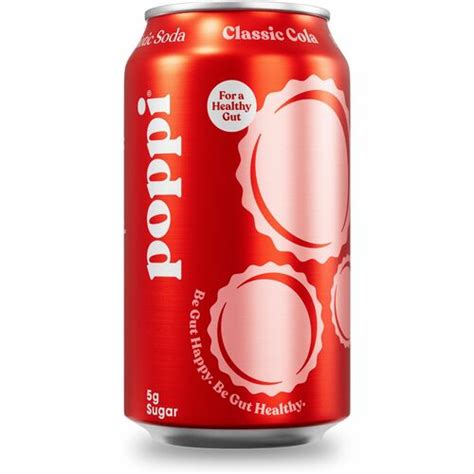 Poppi Classic Cola Prebiotic Soda - Ready-to-Drink - 12 fl oz (355 mL ...