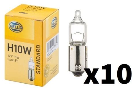 8GH 002 473-191x10 HELLA H10W Bulb, park- / position light H10W, BA9s ...