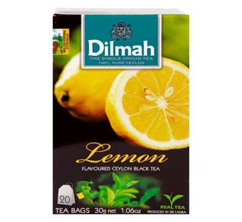 Dilmah Flavoured Ceylon Black Tea Lemon Teabags Dukakeen