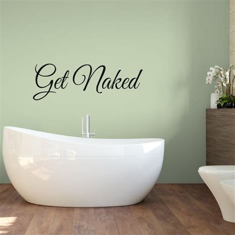 Get Naked Vinyl Wall Decal Etsy