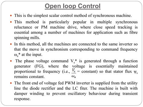 speed control  synchronous motor