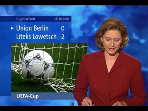 Tagesschau 18 10 2001 Union Berlin Liteks Lowetsch 1860 München