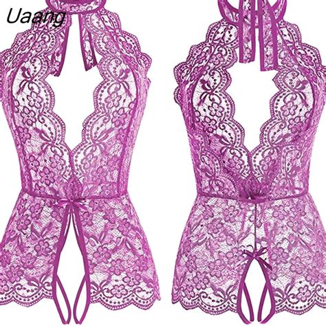 Uaang Open Bra Crotchless Underwear For Women Sexy Lingerie Porn Suit Exotic Costumes Babydolls