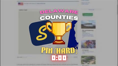 Seterra Speedrun Delaware Counties Pin Hard Wr Youtube