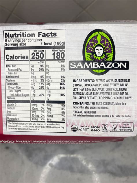 Sambazon Organic Dragon Fruit Bowls At Costco Costcontessa