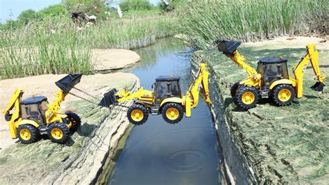 Jcb Cx And Tata Dump Truck Accident River Pulling Out Double Jcb Cx