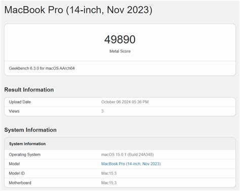 M4 MacBook Pro GPU Benchmark Posts A 7 Percent Higher Score Than M4 ...