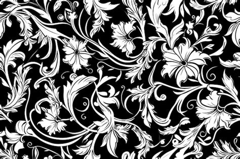 Premium AI Image Floral Pattern Seamless Pattern With Decorative