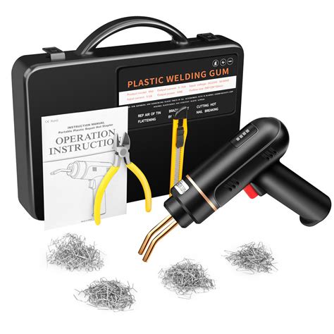 Jual W Cordless Plastic Welder Plastic Welding Kit Hot Staplesl Ah Rechargeable Battery