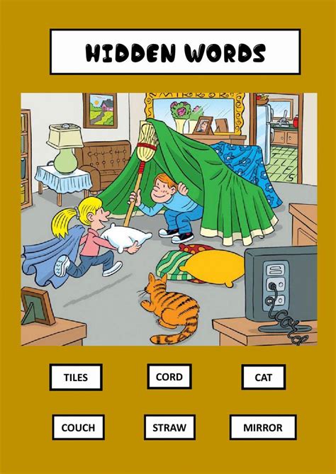 hidden words worksheet  worksheets