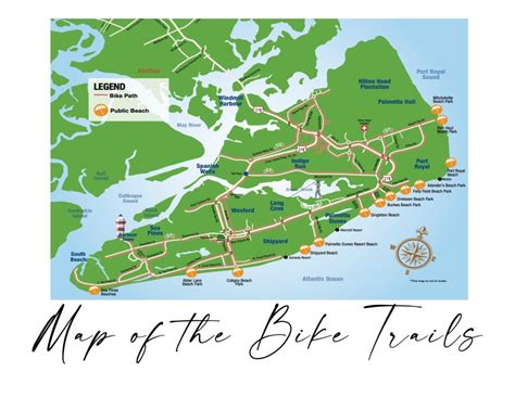 Bike Trails Map - Beach House and Sandy feet