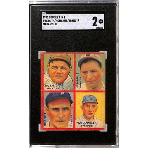 Sold At Auction Goudey In Babe Ruth Sgc