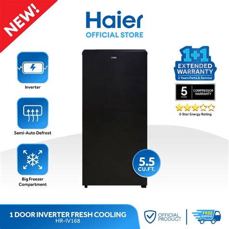 Haier HR IV168 5 5 Cu Ft Smart Inverter Single Door Refrigerator