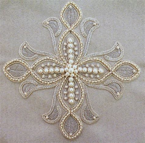 Russian ecclesiastical embroidery. Pearl embroidery, metal threads ...