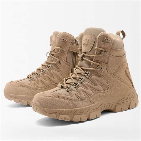 tactical trekking boots desert tan