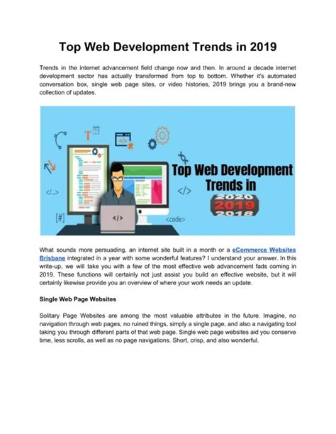 Ppt Cover Top Web Development Trends To Explore In 2024 Powerpoint